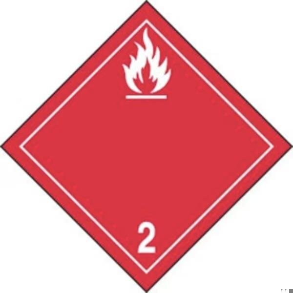 Accuform TDG PLACARD CLASS 2 273MM x 273MM TCP202CT100 TCP202CT100 - main